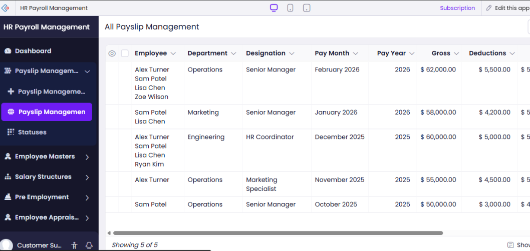 Payroll Management System 18